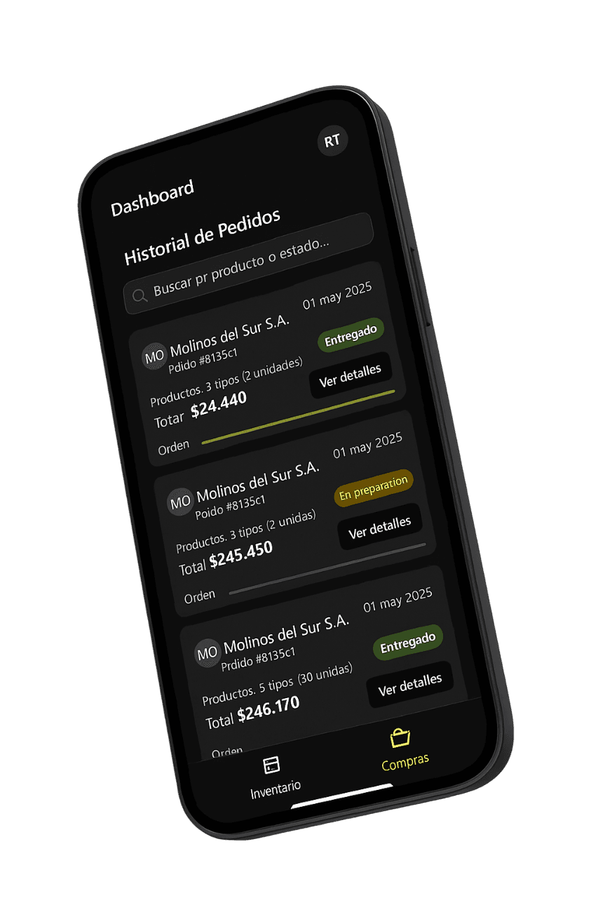Stock Link app interface